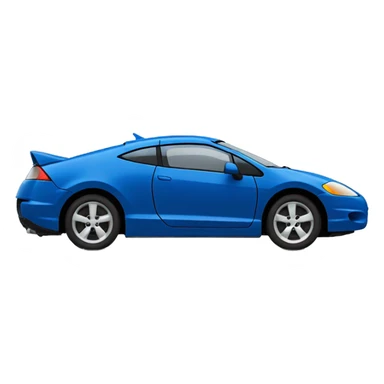 BLUE Mitsubishi Eclipse sticker