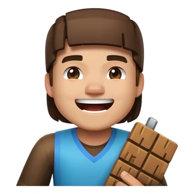 Emoji mdr with it is minecraft player sticker