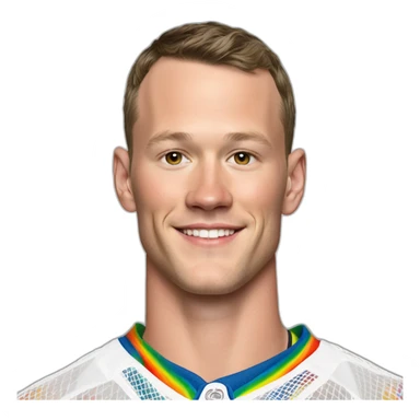 Jonathan Toews wearing rainbow lace shirt sticker