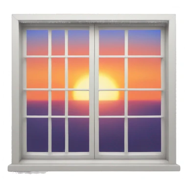 Sunset from the window sticker