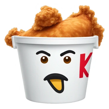 KFC chicken bucket sticker