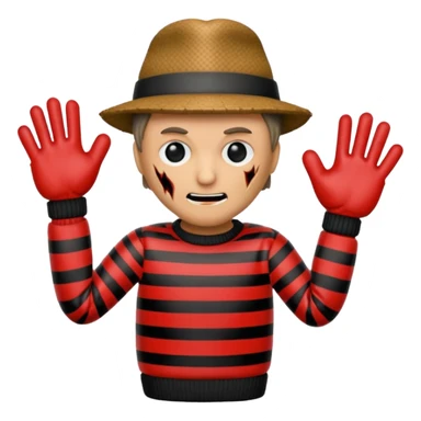Freddy Kruger emojie sticker