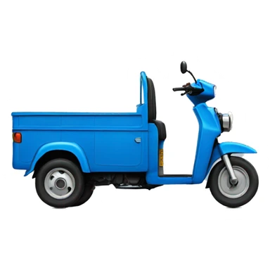  3 wheeler tuk tuk blue  sticker