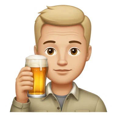 Петрович пьет пиво sticker