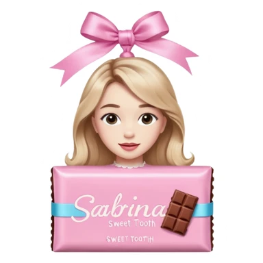 Sabrina carpenter sweet tooth perfume (shaped liked a light pink chocolate bar)  sticker