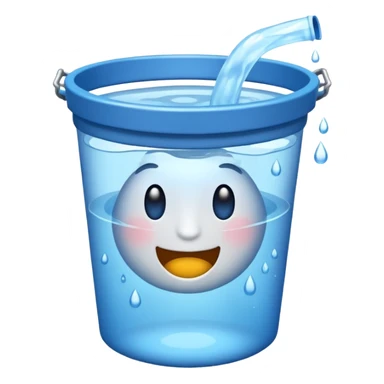 Chucked bucker of water sticker