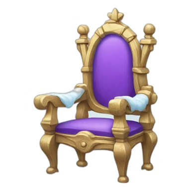 santa throne made of ice sticker