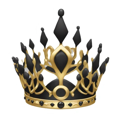 black princess crown sticker