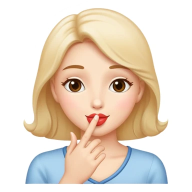 blowing a kiss sticker