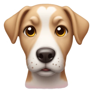 dog with heart eyes sticker