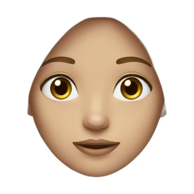 young girl long straight dark blonde hair, grey eyes sticker