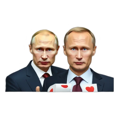 Putin with Navalny sticker