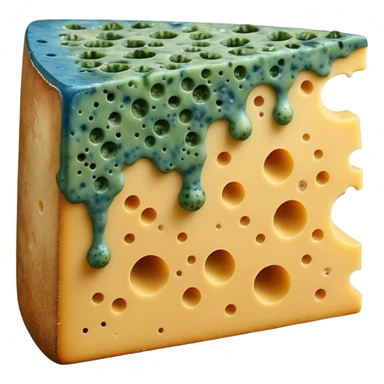 moldy cheese slice sticker
