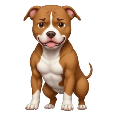 Aggressive pitbull sticker