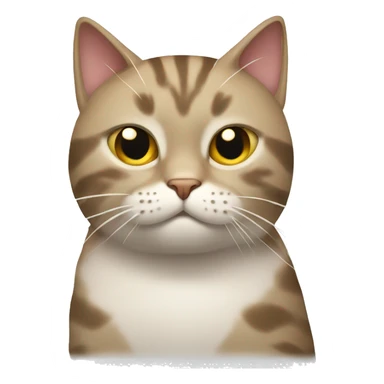 Cat looking beaten with stars around this head and looking goofy sticker