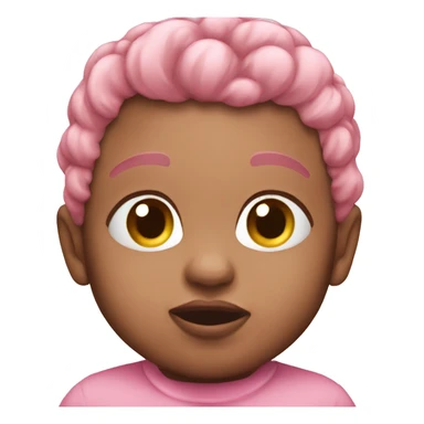 Baby pink blow sticker