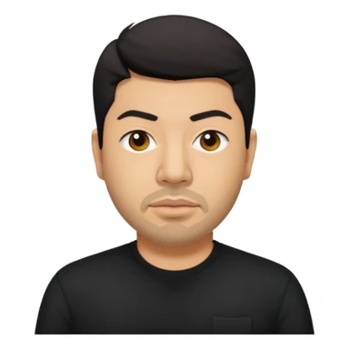 Chino Moreno with black shirt sticker