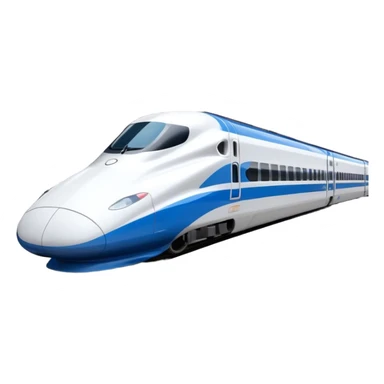 High-Speed Train (Shinkansen) - JR East (Model Year: 2021) (Iconic colour: White with blue) sticker