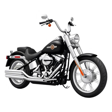 Harley-Davidson Cruiser - Harley-Davidson Softail (Model Year: 2021) (Iconic colour: Black) sticker