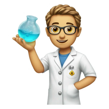 practicing for science competition sticker