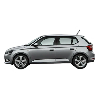 Skoda fabia 2 grey sticker