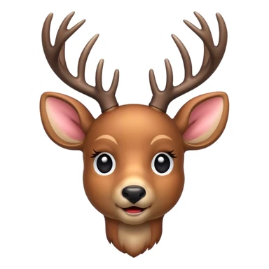 A deer emoji sticker