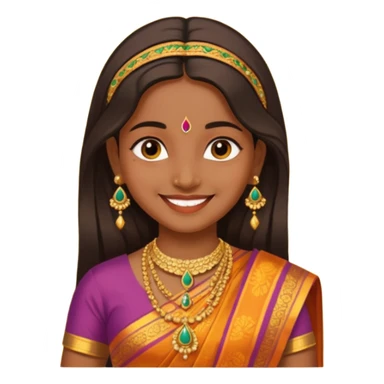 South India aesthetics for a girl’s picture  sticker
