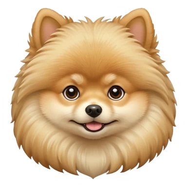 Pomeranian beige sticker