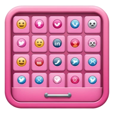 pink app drawer sticker