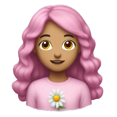 Soft pastel Berry and daisy sticker