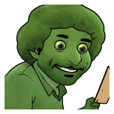 bob ross sticker