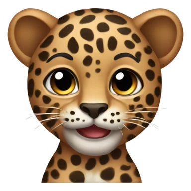 Leopard bow sticker