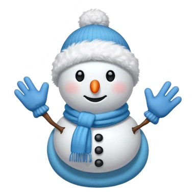 snowman with outfits  sticker