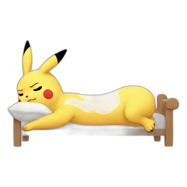 Pikachu entrain de dormir sticker
