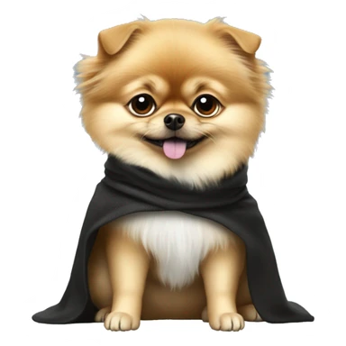 Pomeranian dressed as Luke Skywalker sticker