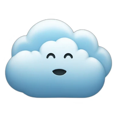 Un nuage en  visage sticker