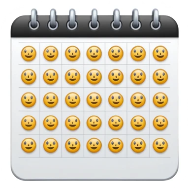 um calendário minimalista sticker