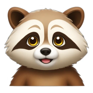 Un tanuki sticker
