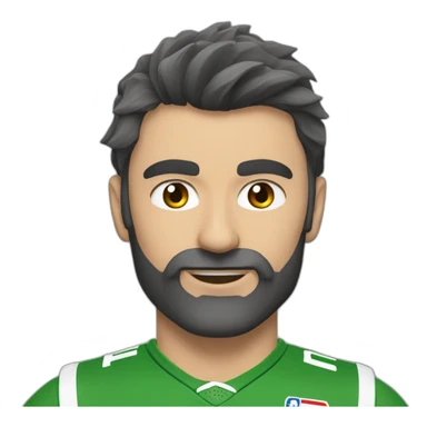 Sylvain scriva chauve barbe sticker