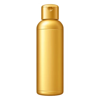 shampoo bottle in golden colour sticker
