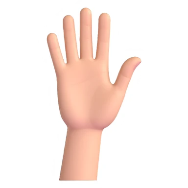 hand waving sticker