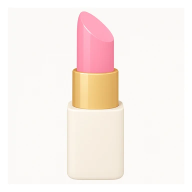 apple emoji style light pink lipstick sticker