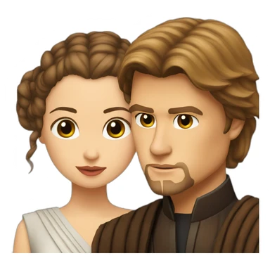 Anakin Skywalker with padme sticker