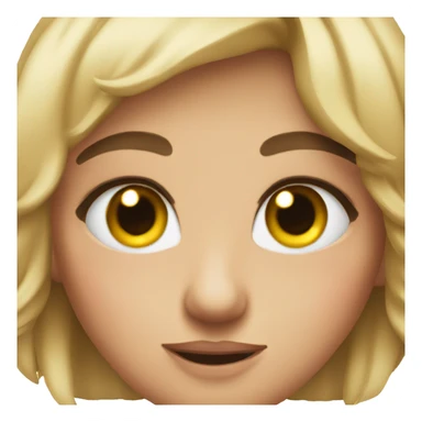 rolling your eyes and blushing sticker