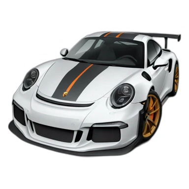 porsche gt3 rs black sticker