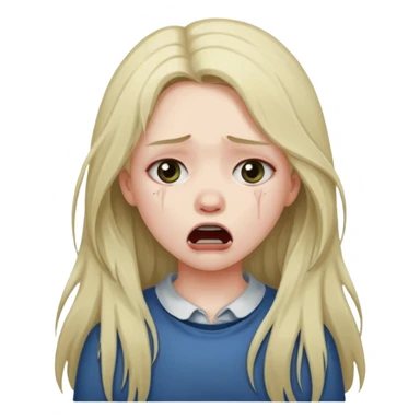 A girl choking herself sticker