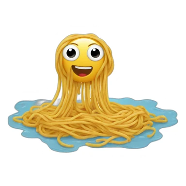spaghetti in river sticker