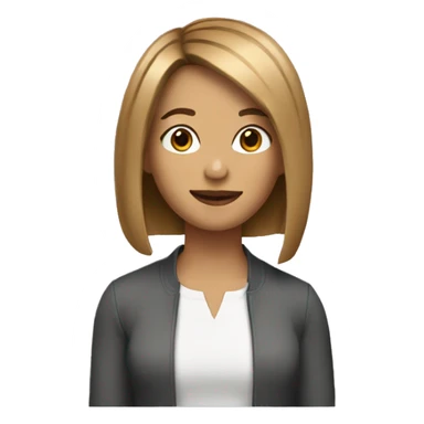 the Rachel haircut, light brown sticker