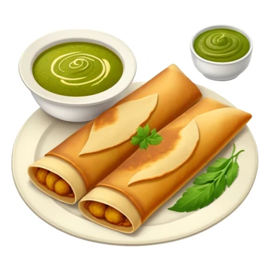 Dosa and chutney sticker