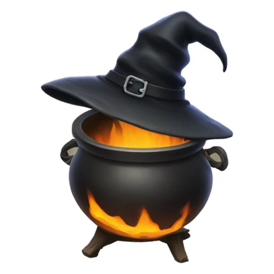 witch cauldron sticker